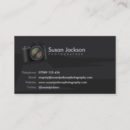 Tarjeta de visita de los fotógrafos de la cámara