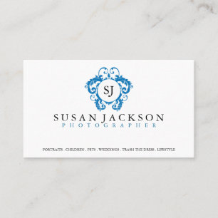 Tarjeta de visita de los fotógrafos del logotipo
