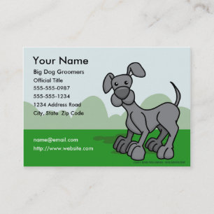 Tarjeta de visita de los Groomers del perro
