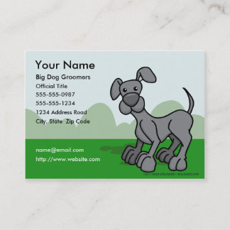 Tarjeta de visita de los Groomers del perro