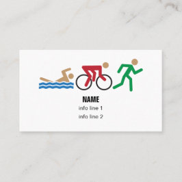 Tarjeta de visita de los iconos del color del