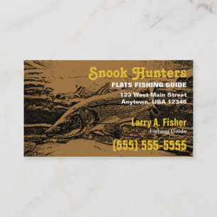 Tarjeta de visita de los pescados de Snook