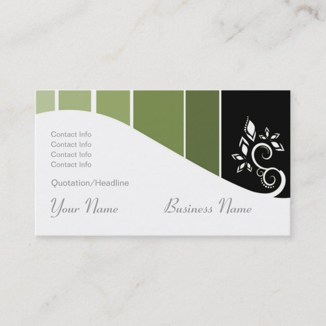 Tarjeta de visita de los remolinos (Anverso)