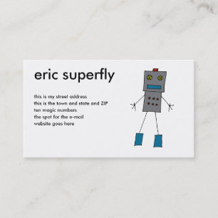 Tarjeta de visita de los robots