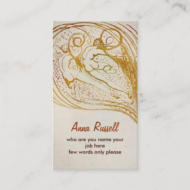 tarjeta de visita de los seres humanos (Anverso)