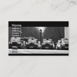 Tarjeta de visita de los taxis