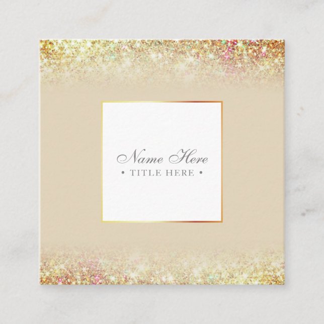 Tarjeta de visita de lujo de moda elegante del (Anverso)