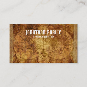 Tarjeta De Visita De lujo grueso superior profesional del mapa del