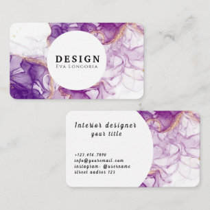 Tarjeta de visita de Luxury Designer