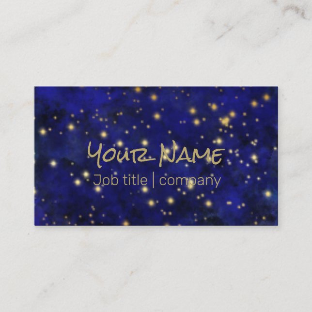 Tarjeta de visita de luz celestial (Anverso)