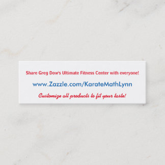 Tarjeta de visita de Lynn Zazzle de la matemáticas