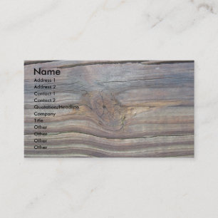 Tarjeta de visita de madera 2