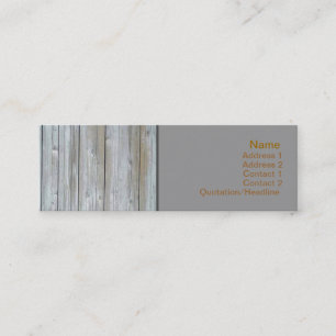 Tarjeta de visita de madera de apartadero