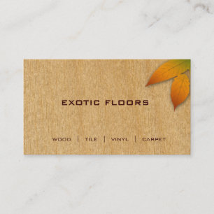 Tarjeta de visita de madera de Extoic con el