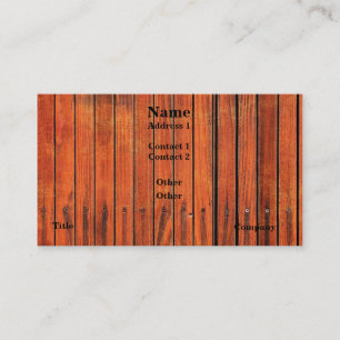Tarjeta de visita de madera de la imagen de la