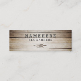 Tarjeta de visita de madera del café oscuro