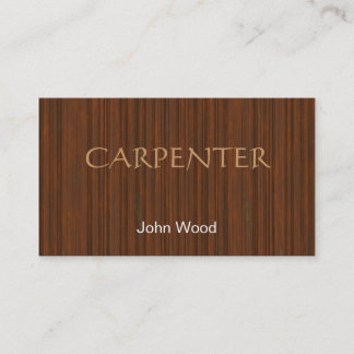 Tarjeta de visita de madera del efecto