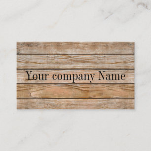 tarjeta de visita de madera del grano