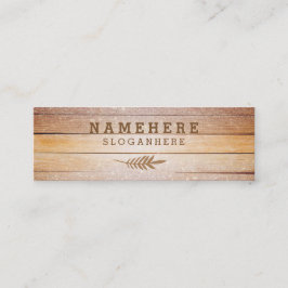 Tarjeta de visita de madera del purpurina elegante