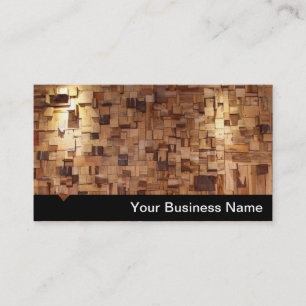 Tarjeta de visita de madera moderna de las mejoras