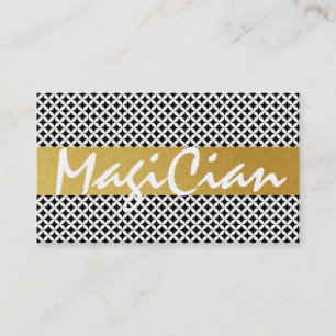 Tarjeta de visita de Magia para Patrón de Diamante