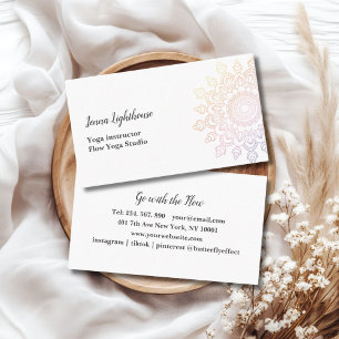 tarjeta de visita de mandala específica del client