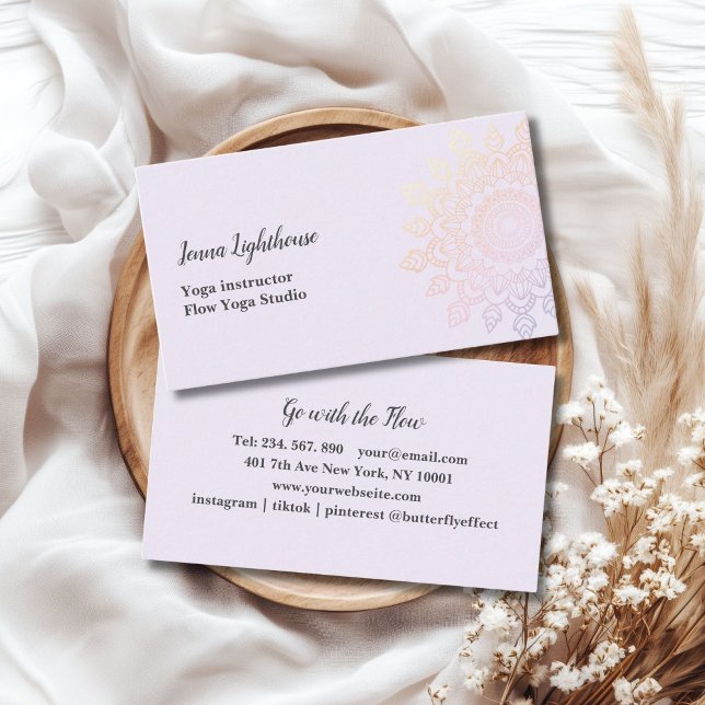 tarjeta de visita de mandala específica del client (customer specific mandala business card)