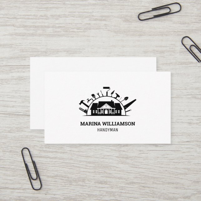 Tarjeta de visita de manitas | Moderna (Anverso/Reverso In Situ)