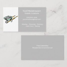 Tarjeta de visita de mantenimiento de yacimientos 