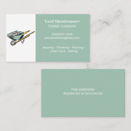 Tarjeta de visita de mantenimiento de yacimientos 