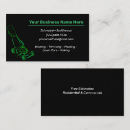 Tarjeta de visita de mantenimiento de yates