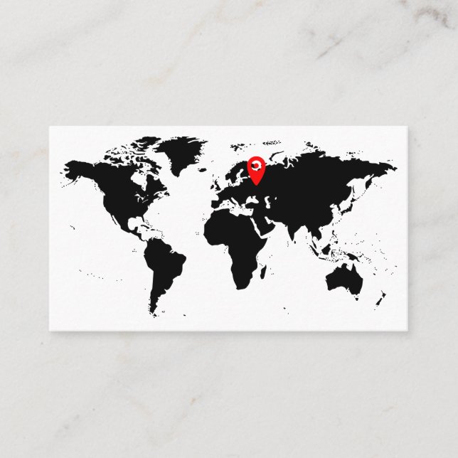Tarjeta de visita de mapa de cosecha de personaliz (Anverso)