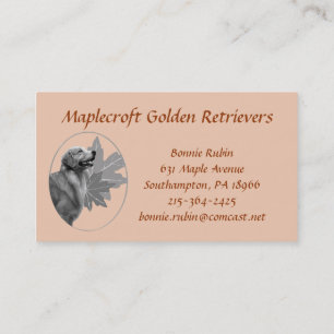 Tarjeta de visita de Maplecroft del golden