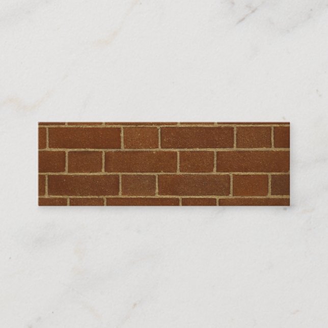 Tarjeta de visita de marcadores de Wall Bricks (Anverso)