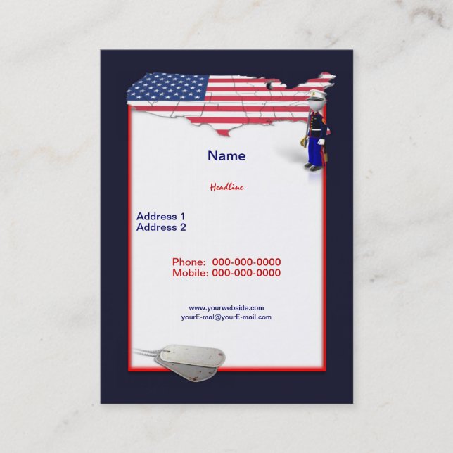 Tarjeta de visita de Marine (Anverso)