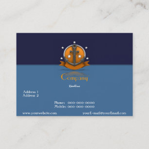 Tarjeta de visita de marinero