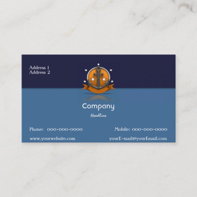 Tarjeta de visita de marinero (Anverso)