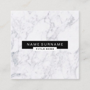 Tarjeta de visita de mármol creativa de la casill