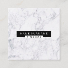 Tarjeta de visita de mármol creativa de la casilla