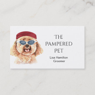 Tarjeta de visita de Mascota de canapé Groomer/Vet