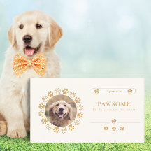 Tarjeta de visita de Mascota de medios sociales pa