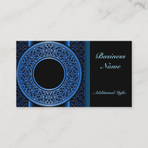 Tarjeta de visita de Medallion Azul