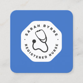 Tarjeta de visita de médica o enfermera Stethoscop