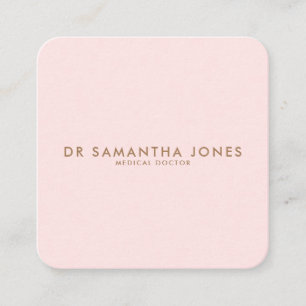 Tarjeta de visita de Médica rosa moderno minimalis