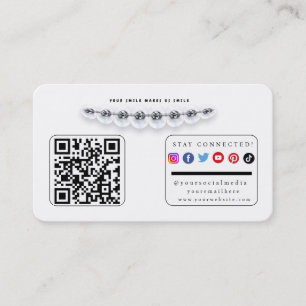 Tarjeta de visita de medios sociales conectada