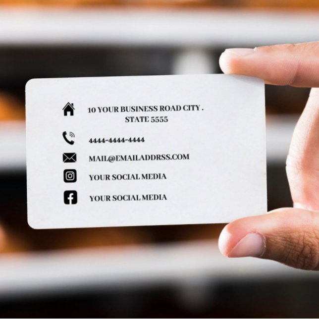 Tarjeta de visita de medios sociales de iconos bla (Subido por el creador)