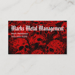 Tarjeta de visita de metales pesados