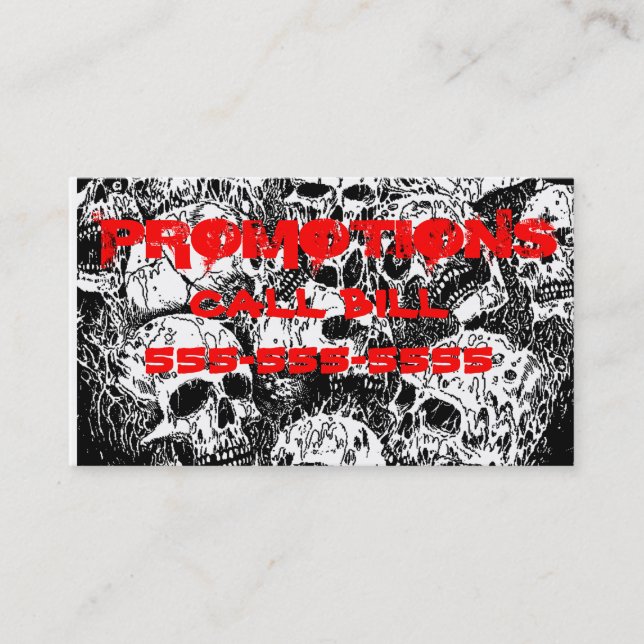 Tarjeta de visita de metales pesados 2 (Anverso)