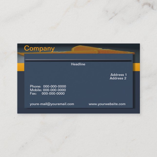 Tarjeta de visita de Midnight Orange (Anverso)