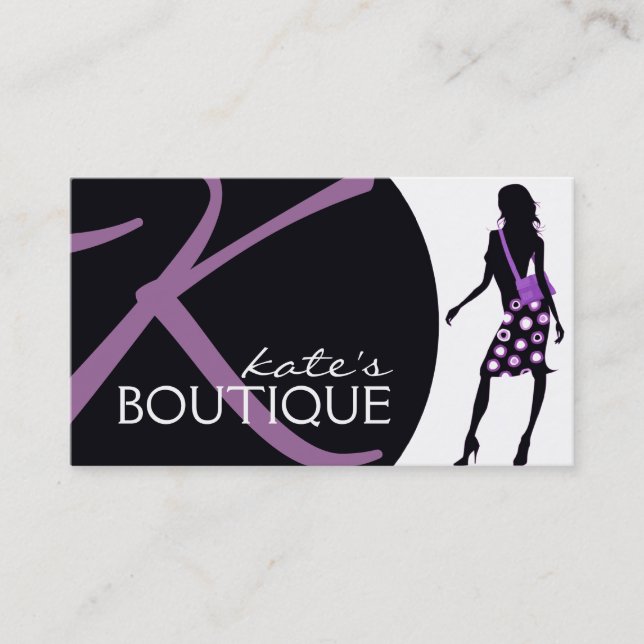 Tarjeta de visita de moda (Anverso)